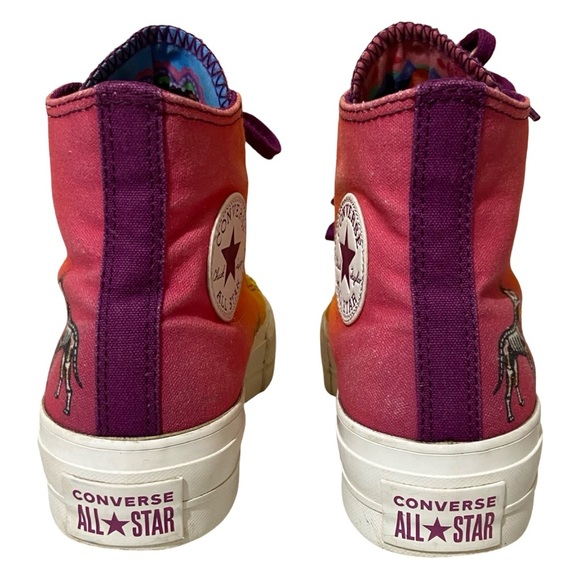 Rare HTF Converse All Star Chuck Taylor Platform Day of the Dead High Tops - Picture 4 of 12